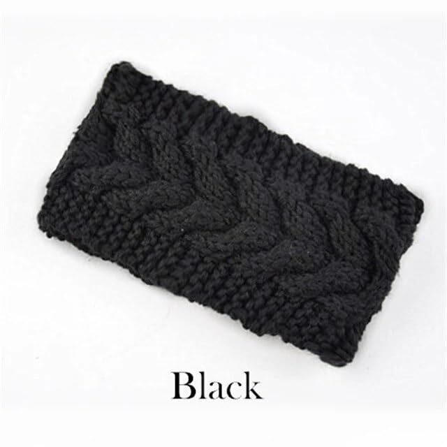 Winter Headband for Men and Women Head Wrap Soft Fleece Knitted Woolen Warm Hair Band Unisex Acrylic Skull Stretchy Earwarmer Earmuffs Hair Accessory (L Grey) 1