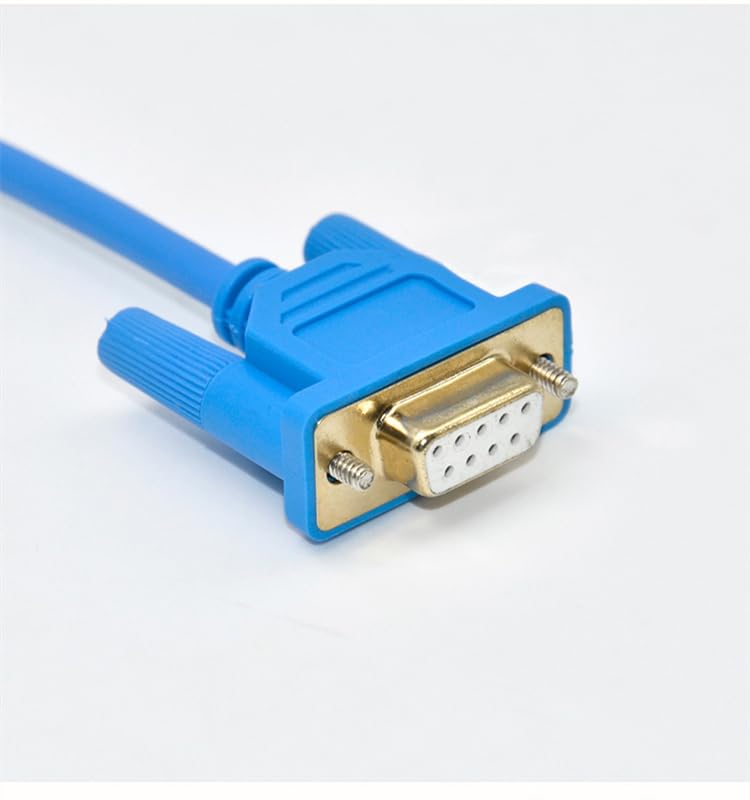 Applicable SC-09 PLC Programming Cable RS232 Serial Cable Download Cable Communication Cable Gold-Plated Blue Length: 3 Meters