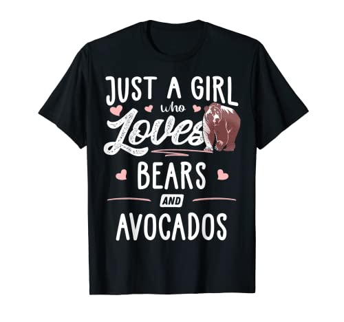 Just A Girl Who Loves Bears And Avocates Gift Bear Camiseta