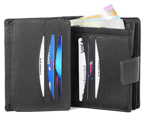 Image of WildHorn Leather Wallet for Women (Black)