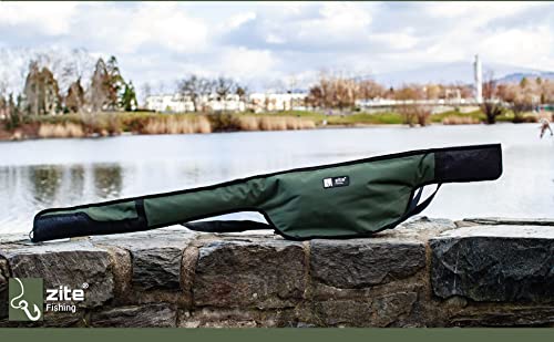 Zite Fishing Einzel-Futteral Rutentasche – Rutenfutteral Spinnrute 130cm Gepolstert – Rod Sleeve Bag Angeltasche – Bild 6