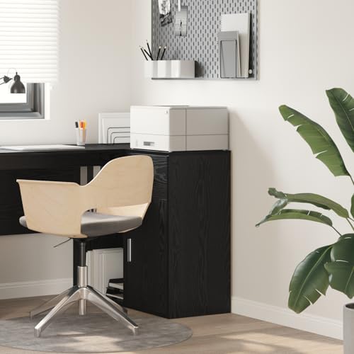 Snsowed Armario de Almacenamiento de Roble Negro MDF con Chapa de Roble Negro, Armarios Dormitorio, Armario Ropero, Roperos De Dormitorio, Armario para Habitación - 869547
