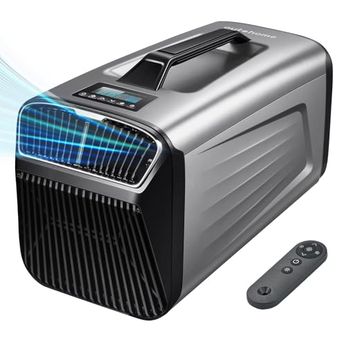 OUTOHOME 5200BTU Portable Tent Air Conditioner for Camping Outdoor and Indoor Use, 400W Consumption Quiet Air conditoning For Truck RV Van and Car Cooling, Small AC for Garage and Pet(Silver)