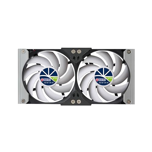 TITAN- 12V IP55 Waterproof DC Double Rack Mount Ventilation Cooling Fan with Timer and Speed Controller- TTC-SC20 (140mm(V2+)) image 4