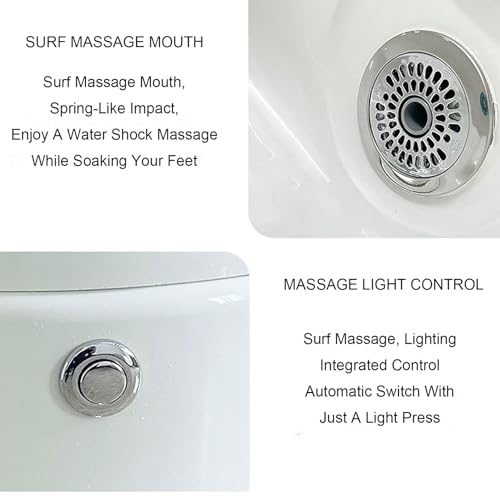 Tina para Pedicure con Hidromasaje y Luz LED miniatura 6