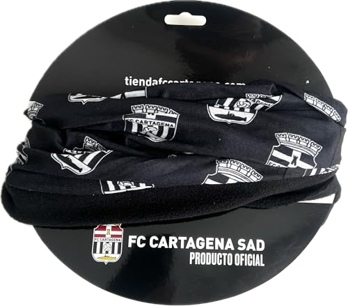 FC Cartagena | Braga Polar Negra Escudo, 45x25cm Unisex