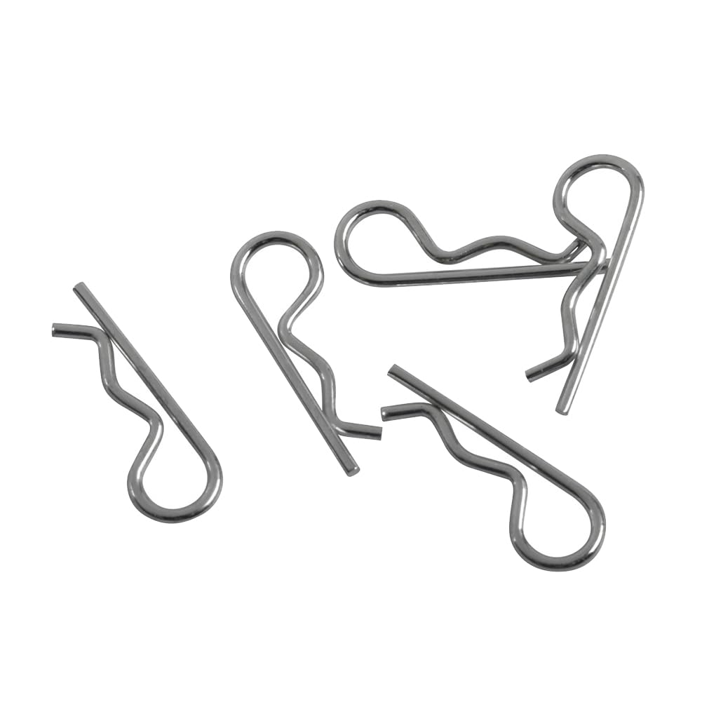 Set 100 Perni A Molla In Acciaio Zincato - Clip A Molla R-Clips, Per Auto, Trattori, Tosaerba, Fai Da Te (Multimetro)