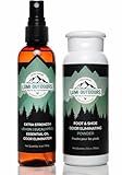 Lumi Outdoors Deodorante spray naturale per scarpe e polvere per piedi – limone eucalipto e polvere per piedi