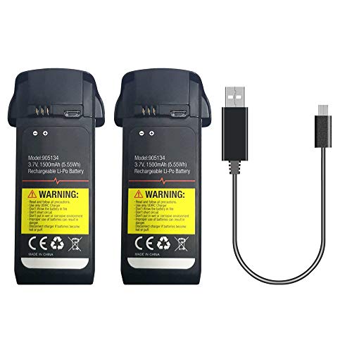Potensic Drone Battery, D50 Drone Original Battery 1500mAh 3.7V -Pack of 2