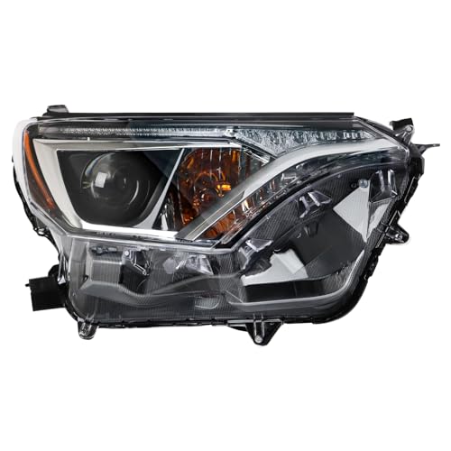 Image of TRQ Passenger Side Headlight Assembly Halogen Compatible with 2016-2018 Toyota RAV4 North American Built TO2503247