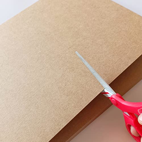 25 Blatt Kraftkarton 400gr/m2 Din A4, (0,7mm Dicke) - Naturkarton 21x29,7cm - Blätter aus Kraftpapier zum Basteln - Hochwertiger Qualität Kraft papier