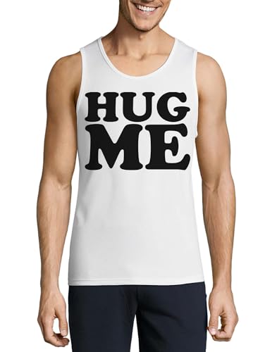 Débardeur en coton blanc Hug Me pour homme, fini la chaleur estivale