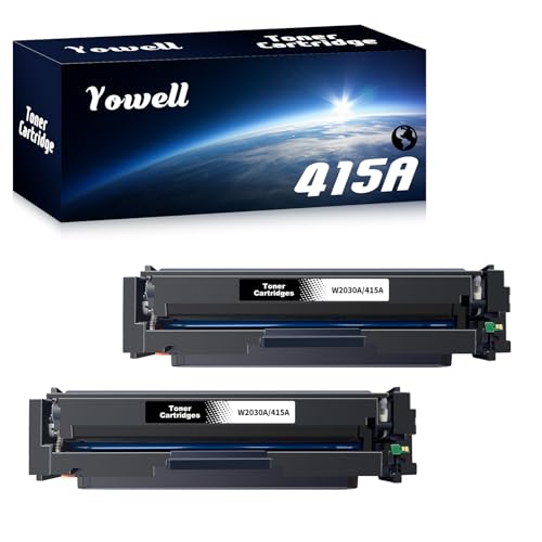 415A toner noir Yowell lot de 2 cartouches avec puce pour imprimante HP Color LaserJet Pro M479fdw