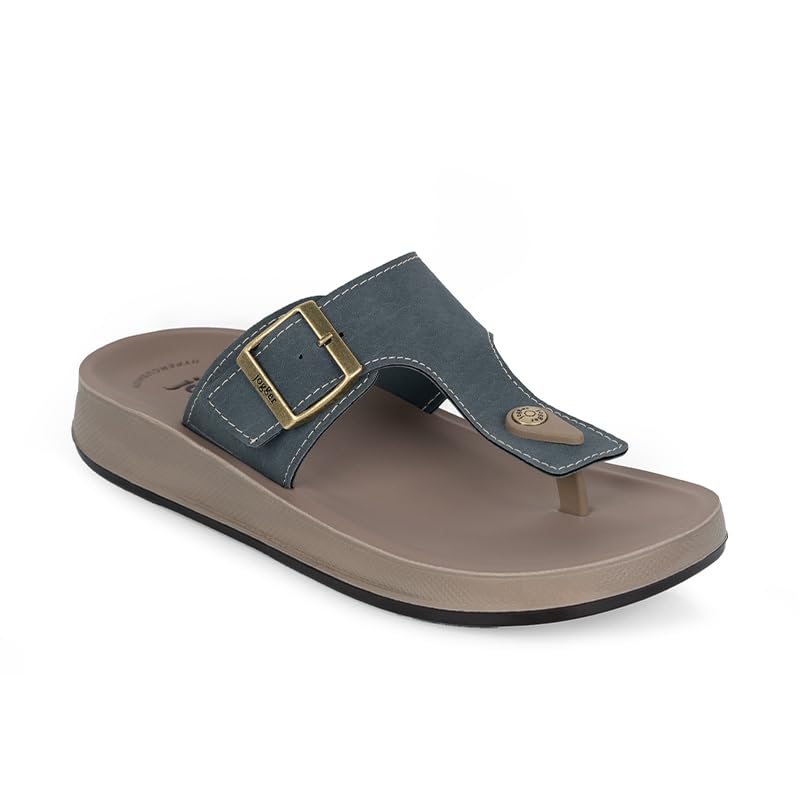 HYPERCUSHION HC-4013 Men's Comfort Sandals with Adjustable Buckle | Shock Absorption | Ultra Lightweight PU Sole | Slip Resistant | Cushioned Footbed | Casual Walking Thong Sandals-image-25