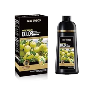 Hair color Shampoo, Hair color Shampoo to cover grey hair, Hair Dye, Hair color, instant Hair Color, Grey hair color Amla Hair color shampoo (Dark Brown)