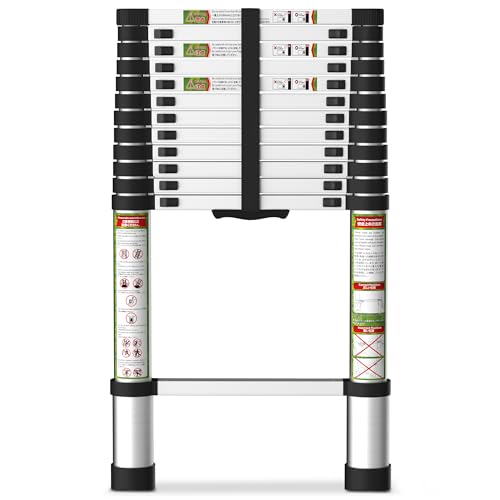 16.5FT Telescoping Aluminum Ladder for RV & Home