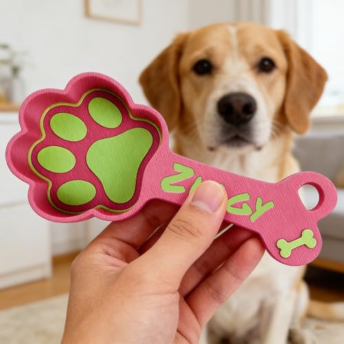 Cuchara medidora personalizada para alimento de perros miniatura 6