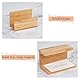 OLYCRAFT 4PCS Bambusholz Desktop Visitenkartenhalter Display Für Schreibtisch Natürliche Bambus Visitenkartenständer Für Bürotische Organizer