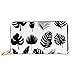 Produktbild JHGFG Mode Handtasche Reißverschluss Brieftasche Set Schwarz Silhouetten Tropische Blätter Palmen Telefon Clutch Geldbörse Abendkupplung Blocking Leder Brieftasche Multi Card Orga