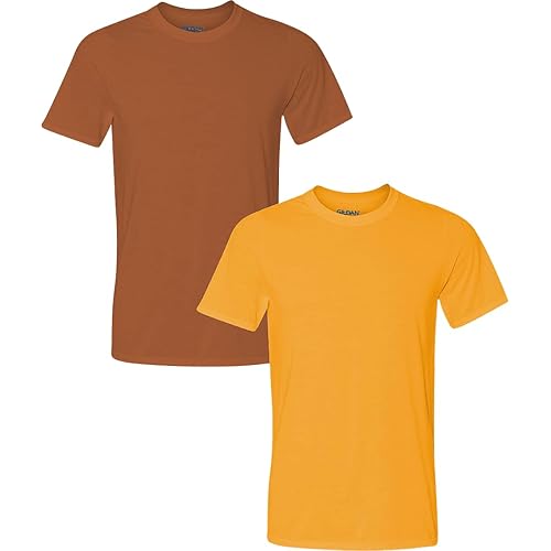 Gildan Men's Moisture Wicking Polyester Performance T-Shirt, 2-Pack