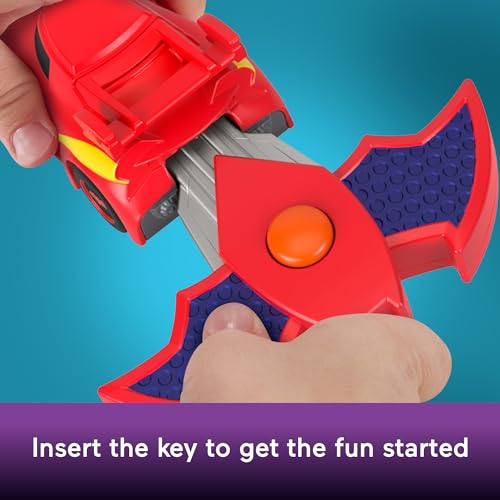 Fisher-Price DC Batwheels 1:55 Scale Toy Race Car Redbird Launching Vehicle with Crash Accessories for Ages 3+ Years
