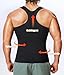 BRABIC Hot Sauna Sweat Suits,Zipper Closure Tank Top Shirt for Weight Lost,Waist Trainer Vest Slim Belt Workout Fitness-Breathable, Neoprene Fabric (Black Sauna Tank Top, L)
