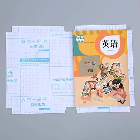 NAIDEV Transparent Paper Sticker Book Cover Film Clear Matte | Textbook Protective Case Cover Can Be Cut Self-Adhesive | Waterproof, School, Only A4 Size Book Cover for teenager and office With Name Stickers (20 PCS) 3