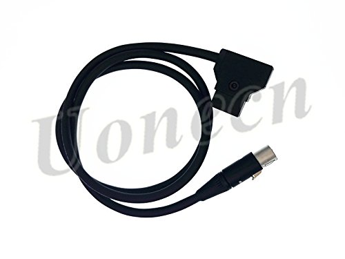 Uonecn D-Tap to Mini XLR 4 pin Female Power Cable for TV Logic Monitor VFM-056W/058W