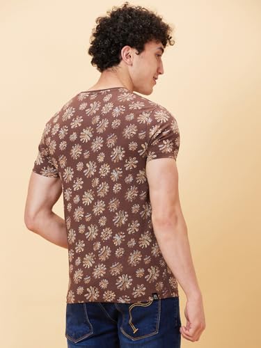 Image of Being Human Coffee Regular Fit Round Neck Men's T-Shirt Clothing