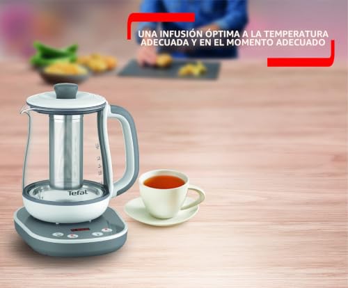 Tetera de vidrio Tefal con cesta de acero inoxidable extraíble y 1,5L 3