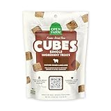 Open Farm Cubes, Freeze-Dried Raw, Single Ingredient Dog Treats, Lamb Liver, 3oz Pouch