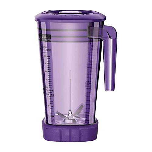 Image of Waring Commercial 64 oz. Purple Copolyester Container Complete