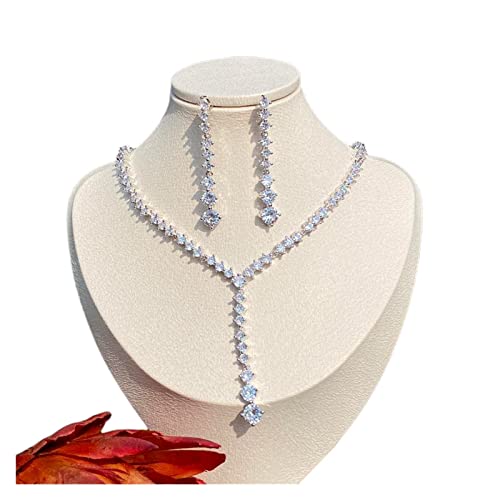 Accesorios de fiesta y boda para mujer con collar de gota de agua elegante