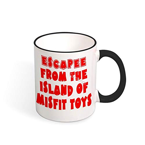 Escapee From The Island Of Misfit Toys Two Tone Black Mug 11 Oz Black/White
