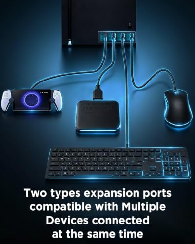 Image of JZW-Shop 4 Ports USB 3.0 Hub for Xbox Series S, 3 USB 3.0 and 1 Type C High Speed USB Hub Splitter Expansion Adapter Compatible with Xbox Series S Console