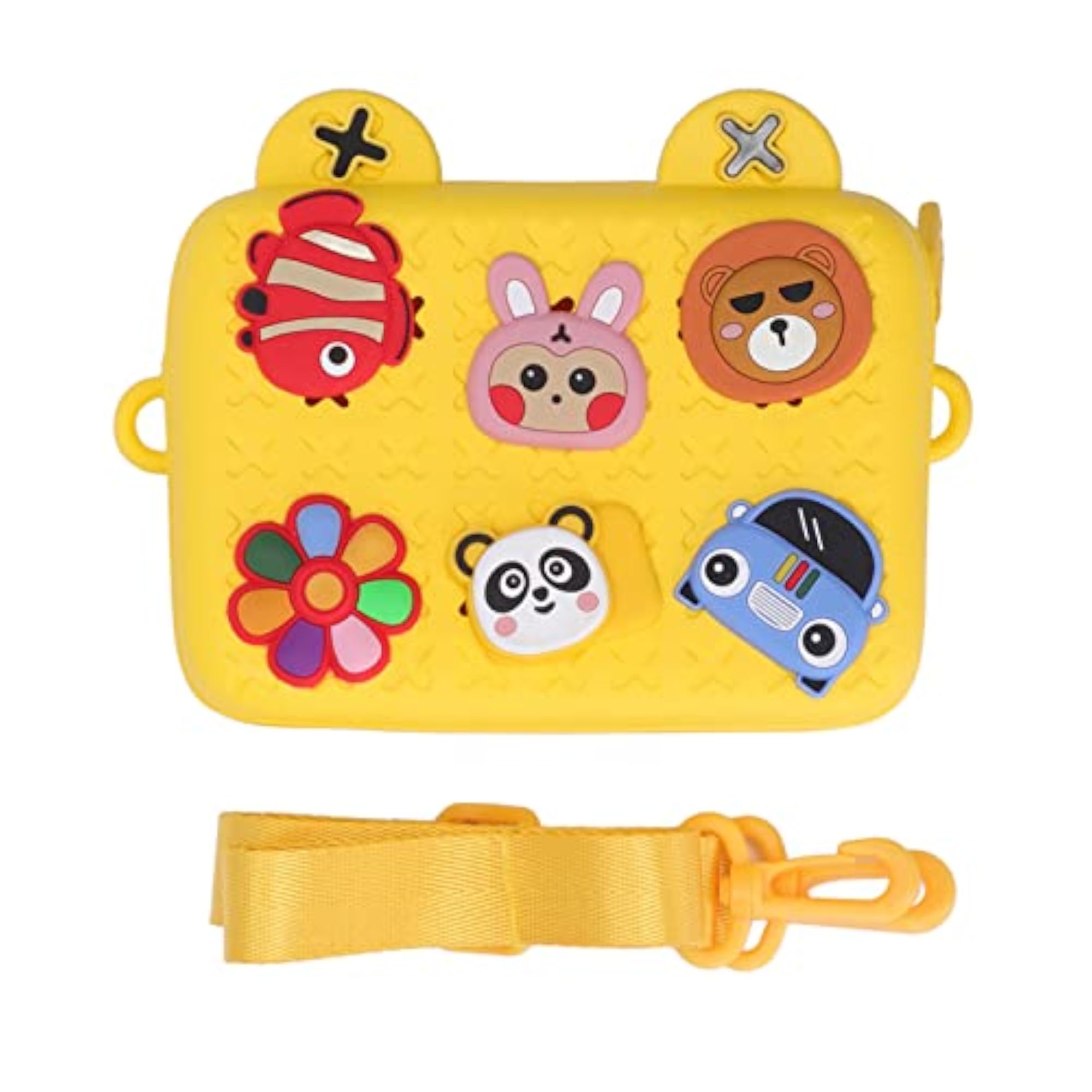 Kids Yellow Satchel Camera Storage Bag, Non-Toxic Craftsmanship