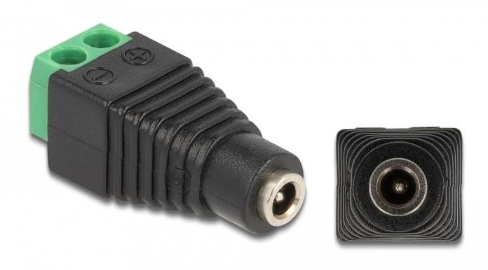 Delock Adaptateur DC 1,35 x 3,5 mm Femelle > bornier 2 Broches