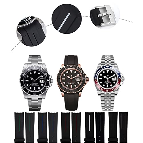 Bracelet montre 20mm silicone agate de haute qualité durable et étanche - 6