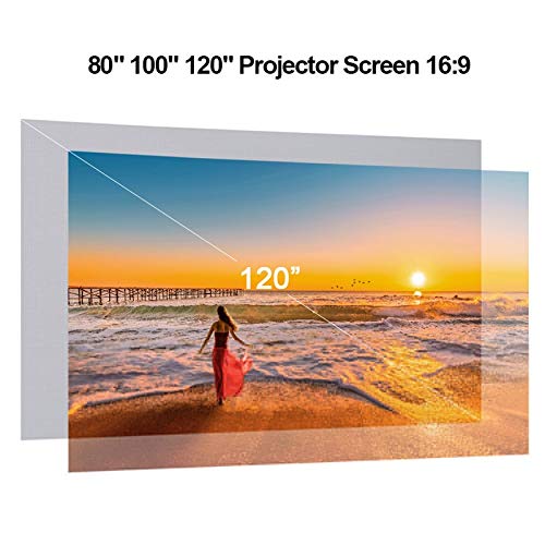 Pantalla de proyección plegable sin marco de 84 pulgadas miniatura 2