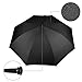 urophylla Golf Umbrella Windproof Large Rain Umbrella, Auto Open Oversize 62 Inch Black Stick Umbrella 8 Ribs Umbrella for Men and Women