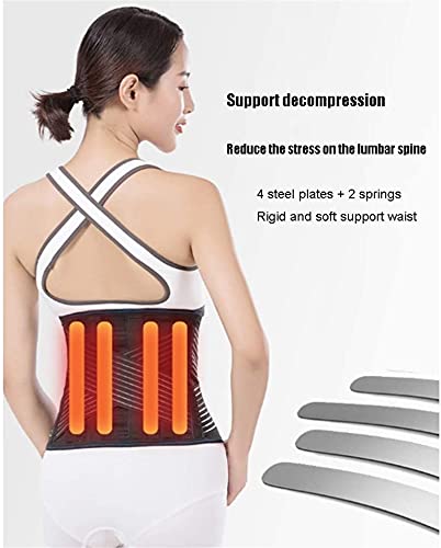 Faja lumbar transpirable con soporte de acero y magnetismo, talla XL miniatura 2