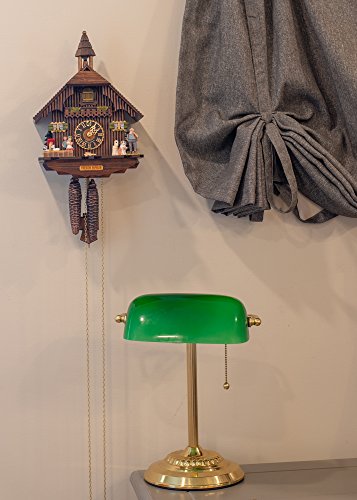 Heidi Haus Chalet 8.5 x 10 Inch Handmade Italian Wood Wall Hanging Cuckoo Clock