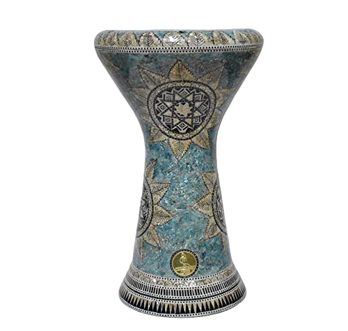 Large Sombaty Darbuka doumbek drum tabla 21 inch inlaid mother of pearl with free bag (Sea Star 21
