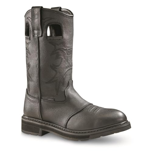 Guide Gear Bandit II Men's Concealed Carry Western Cowboy Rodeo Work Boots Leather Waterproof Shoes