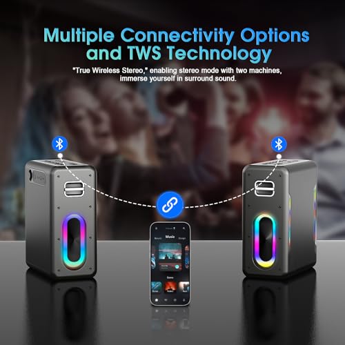 Zeelink KM-10-B Karaoke Machine With Two Wireless Microphones thumb #4