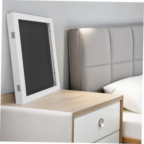 Cabilock Marco de visualización de jersey deportivo pantalla de marco de camiseta vitrina de futbol Camisa de exhibición de madera blanco