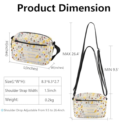 WSNANG Beauty Movie Inspired Gifts Beauty Princess Crossbody Bag Beauty Princess Lover Shoulder Bag Fairy Tale Flower Gift3
