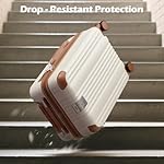 Luggage Set 6 Piece Luggage with PC+ABS Hardshell TSA Lock Spinner Wheels Carry on Lightweight Suitcase Cup Holder，YKK Zippers (Dark Green, 6 piece sets（14/20/24/28/DB/TB）) - Image 3