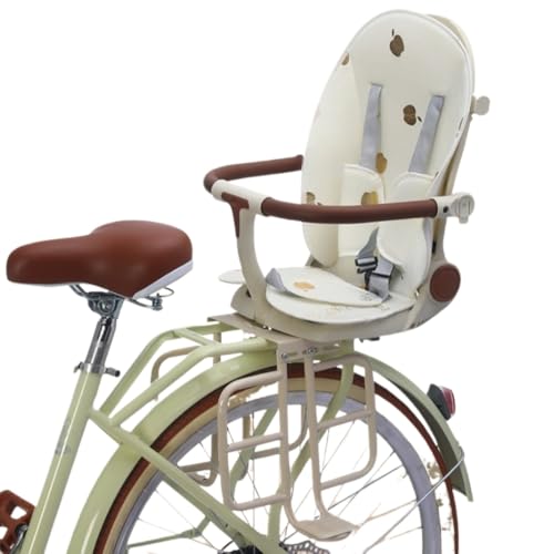 LAJOKING 自転車チャイルドシート 後ろ ベビー後部座席 軽量で持ち運びが簡単、背もたれの調節が可能、自転車子供乗せシート 取り付け簡単、子供、幼児、 多機能シート (B,シート + クッション)
