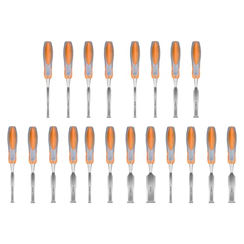 Gouges de sculpture sur bois (Lot de 4) multi-tailles pour vos projets